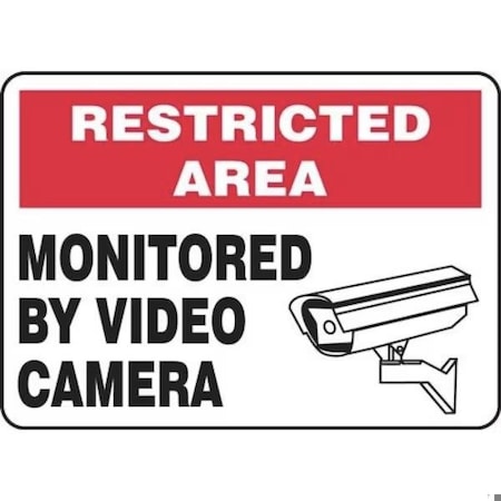 Accuform RESTRICTED AREA SAFETY SIGN MONITORED MASE903VA